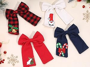 christmas hair bows