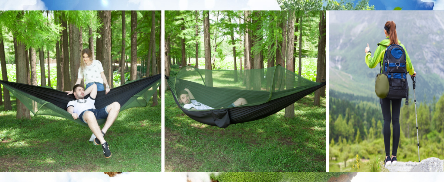 camping hammock with Mosquito net