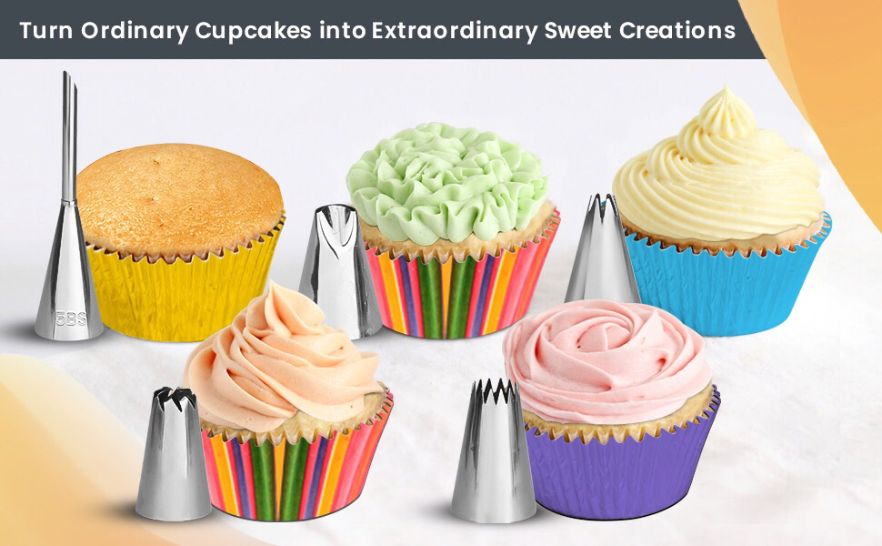 RFAQK 150PCs Cake Decorating Kit Baking Supplies Tools with