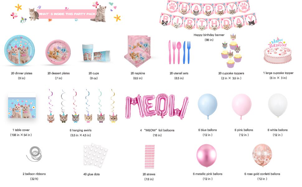 kiten birthday party decorations