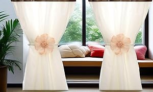 flower curtain tieback holdback