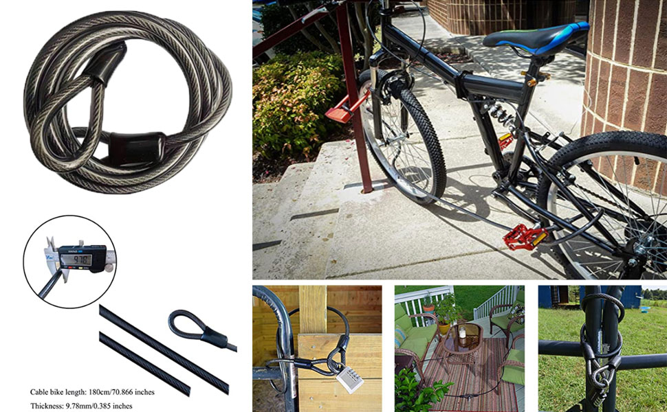 Cables, chain locks, bicycle cable locks, security cables, bicycle cable locks,