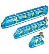 DURATECH 3-Piece Level Tool Set, Magnetic Torpedo Level