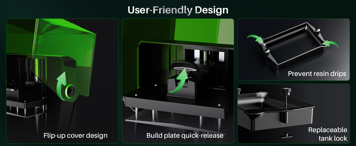 ELEGOO Saturn 4 12K MSLA Resin 3D Printer and Mercury Plus 2.0 Large Wash and Cure Machine 18 S4