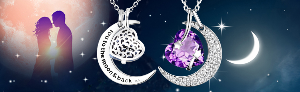 gifrs for mom i love you to the moon and back necklace 