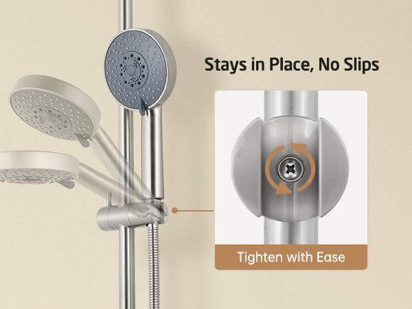 fcrb shower slide 28㎝ white KES 30 in. Drill-free Wall Mount Shower Slide Bar with