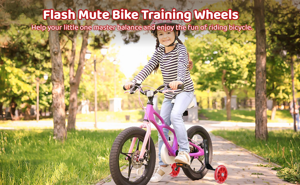 yeesport Bike Training Wheels, Flash Mute Bicycle Training