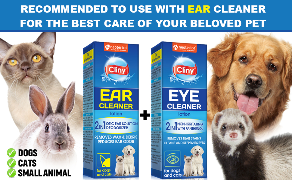ear cleaner for dogs cats small pets 