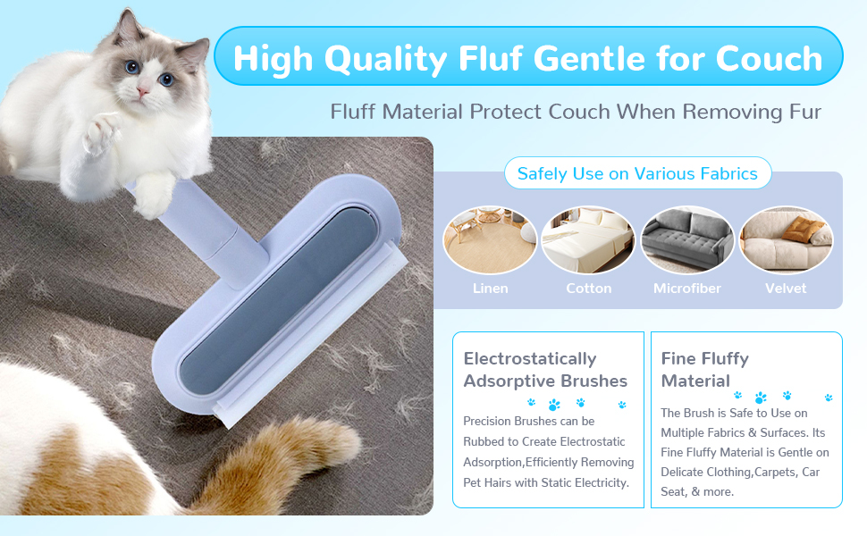 Multifunctional HairRemoval Brush,4 in 1 Pet Hair Removal Tool, Reusable Pet Hair Remover for Carpet Car Glass (1PC) 18 Product information display showing furniture pads or protectors with diagrams and specification details.