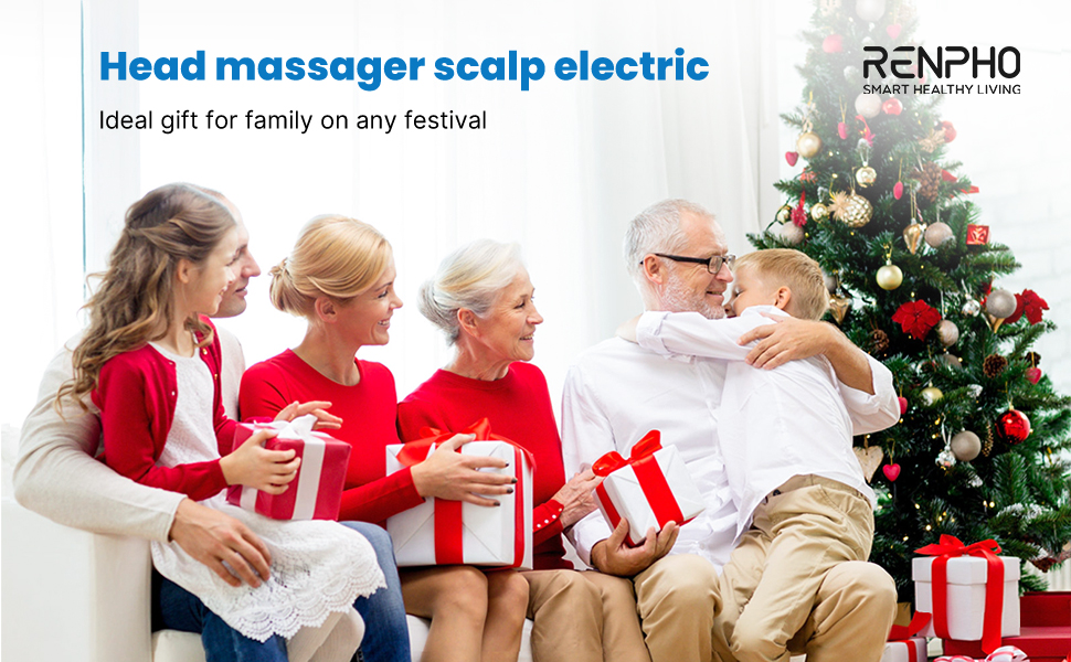 RENPHO Electric Head Scalp Massager with 10 Vibration Contacts, 4 Modes