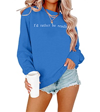 Bookworm Embroidered Sweatshirt