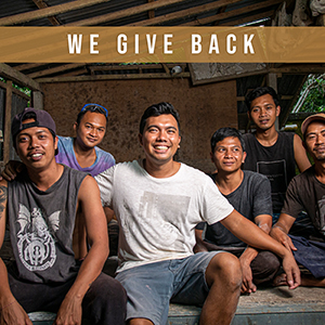 we give back