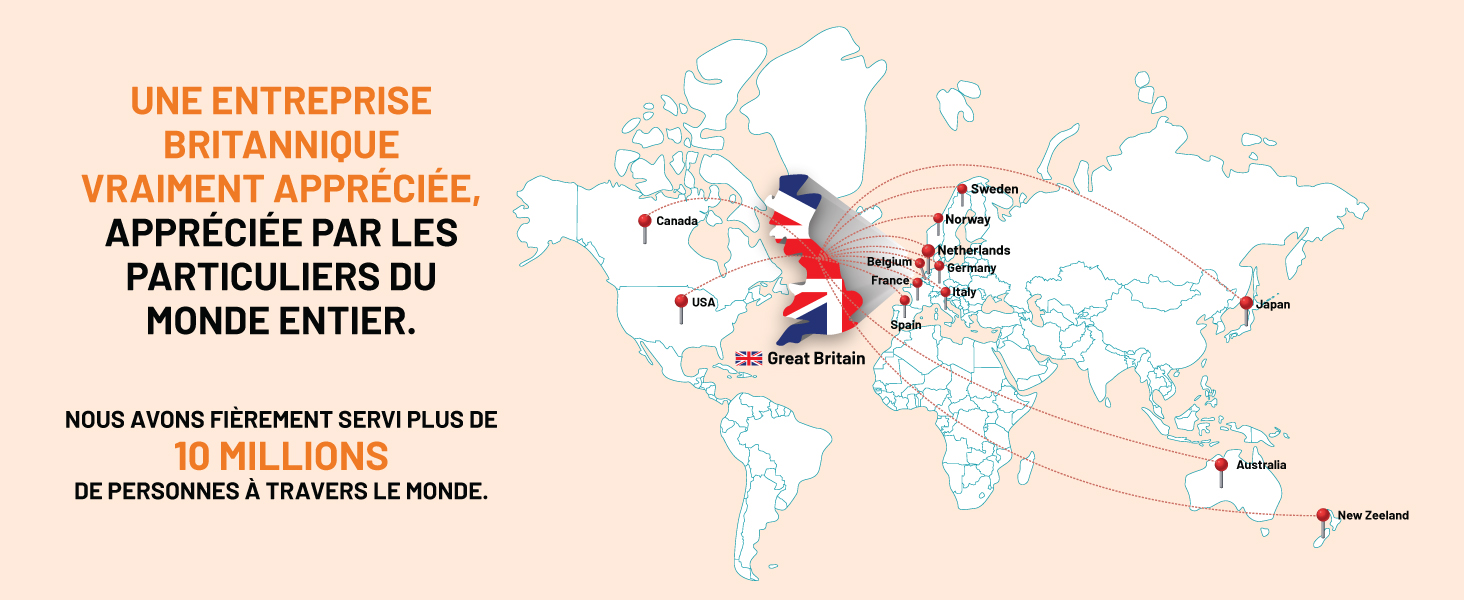 montrant les pays du monde