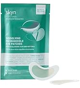 Skyn ICELAND Dissolving Microneedle Under Eye Patches with 39% Hyaluronic Acid and Peptides, No S...