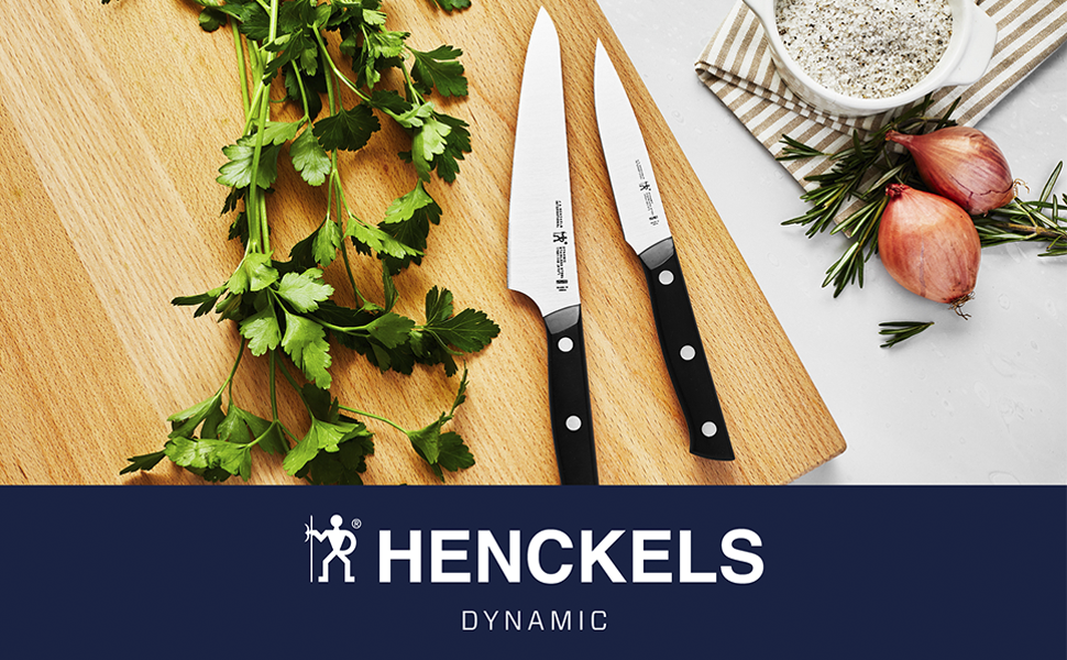 HENCKELS Everedge Dynamic 14 Piece Serrated Stainless Steel Knife Block