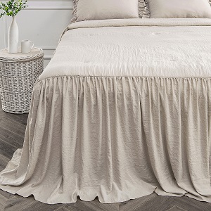 fitted lightweight farmhouse ruffled ruffle skirt old fashioned bed king extra