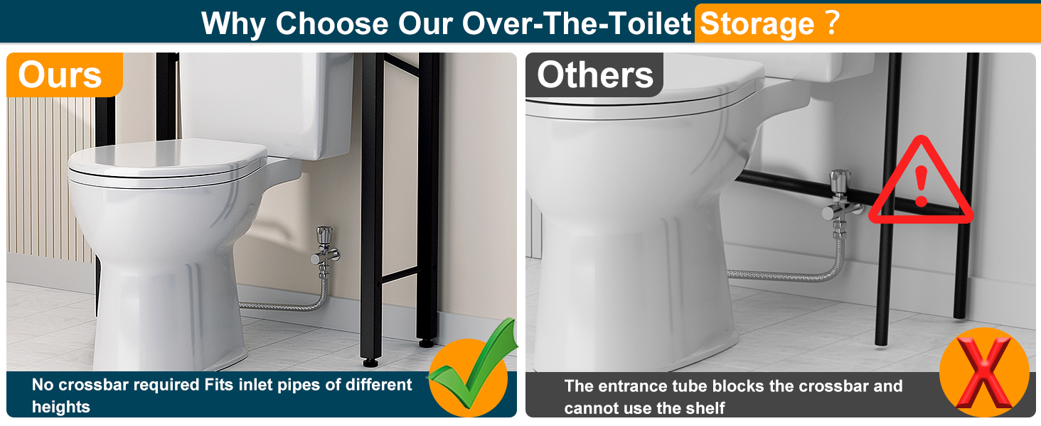 over toilet shelf