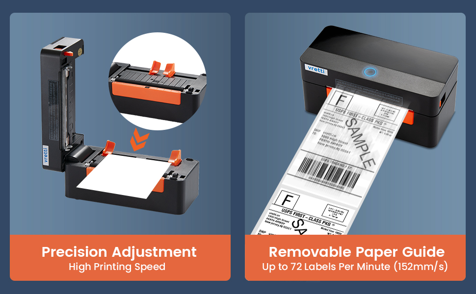 vretti WIFI Shipping Label Printer,Thermal Label Printer 4x6,Wireless