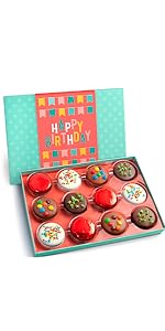 Birthday Chocolate Covered Oreos with Lid and Sleeve