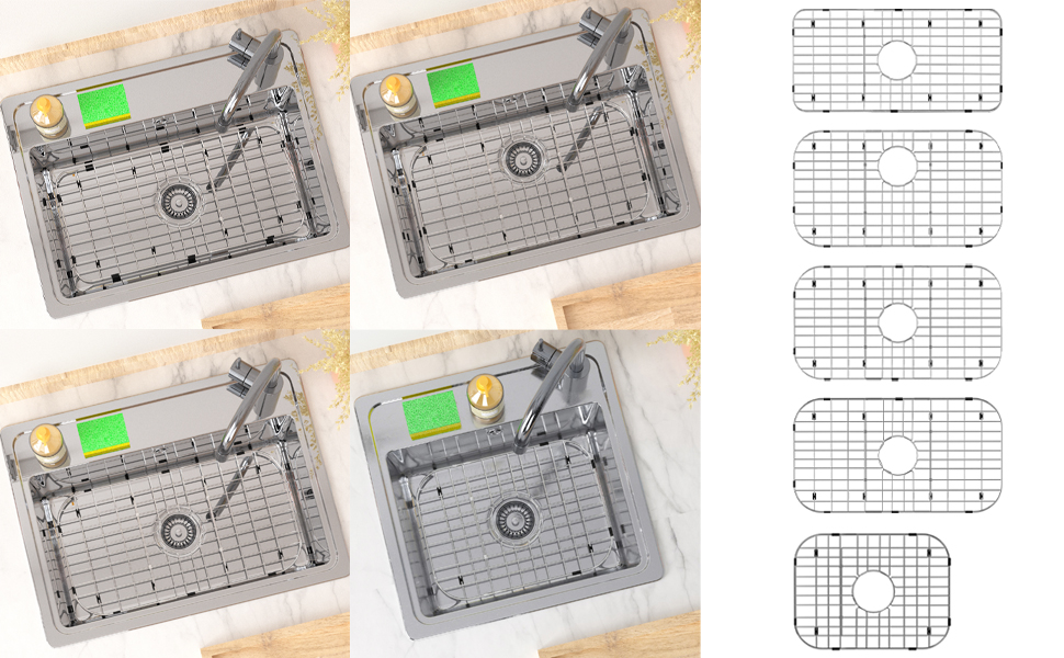 SlimmKISS Sink Grid and Sink Rack Protectors Sink Protector