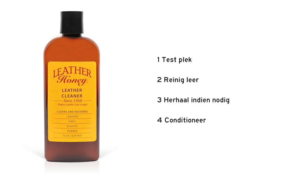 Leather Honey Leerreiniger, Premium Leerreiniger voor Vinyl en Leren