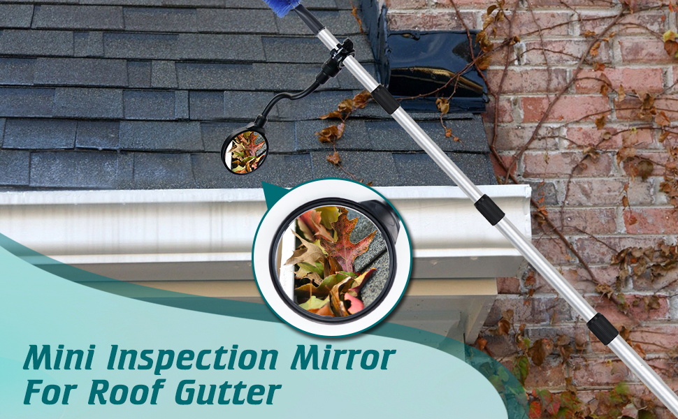 Daisypower Mini Inspection Mirror for Gutters Extension