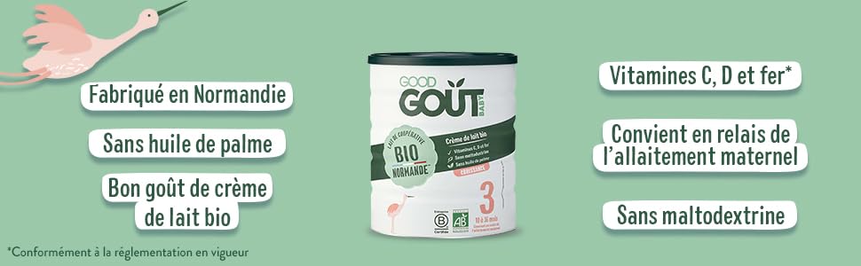 Lait infantile Bio