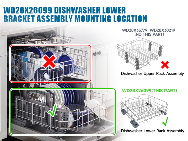 wd28x26099 ge dishwasher rack