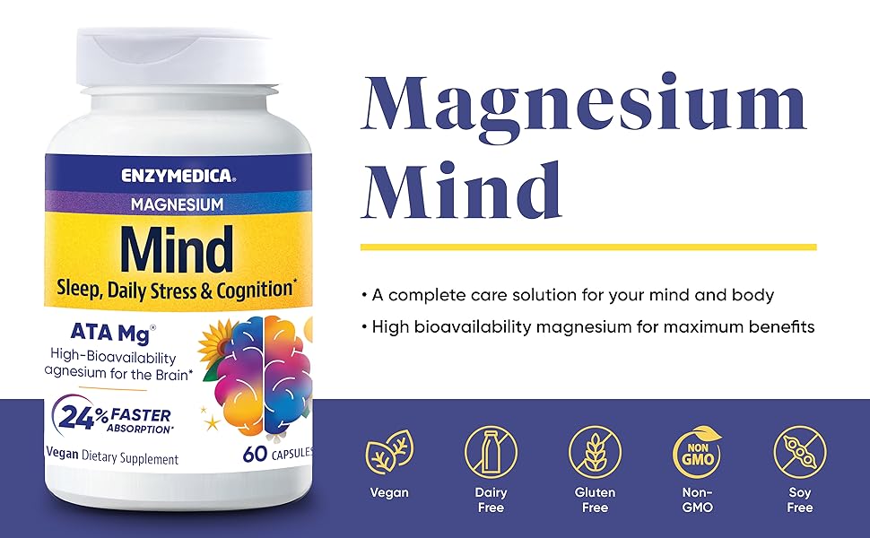 Magnesium Mind  A complete care solution for your mind and body High bioavailability magnesium