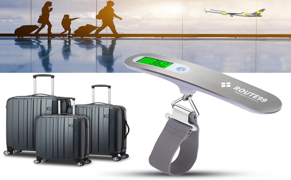 ROUTE99 Luggage Weighing Scale for Flights, Travel, Home, Shop, Gas