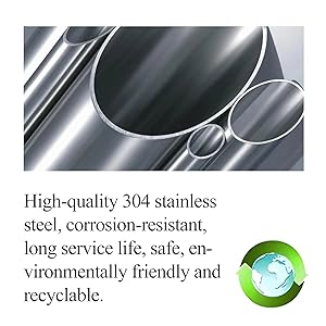 SUGUWORD LED Shower Tower Panel System 304 Stainless Steel 5 Function With Rainfall Waterfall Shower Head Massage Jets Hand Shower And Tub Spout Shower System Brushed Nickel 12 material