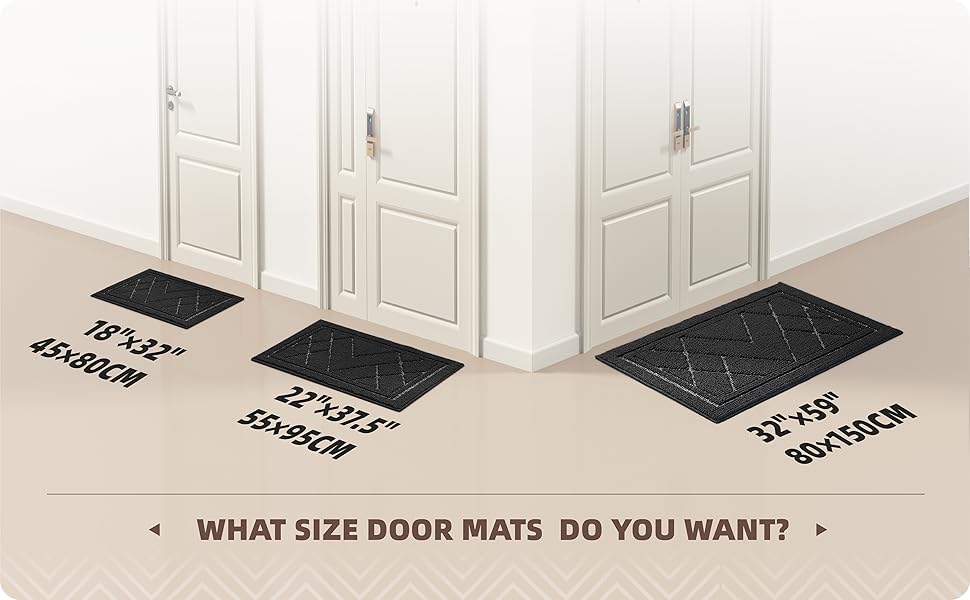 Color&Geometry Door Mat Indoor Entrance 22"x 37.5