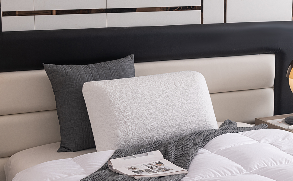 SAMANY Latex Pillow for Sleeping, Natural Dunlop Latex Foam