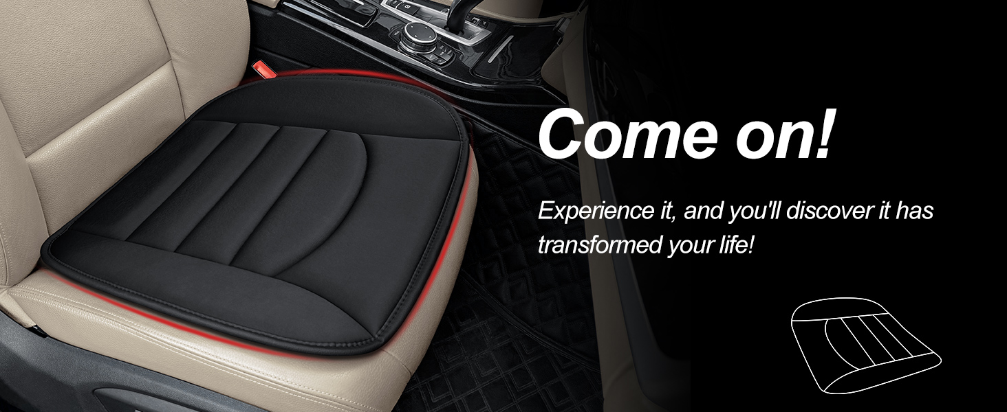 1.2-Inch Memory Foam Car Seat Pad