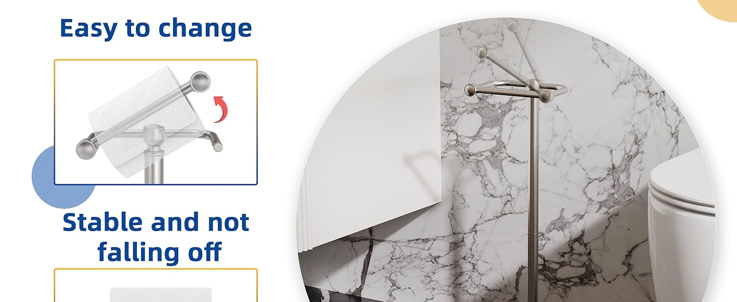 toilet paper stand nickel