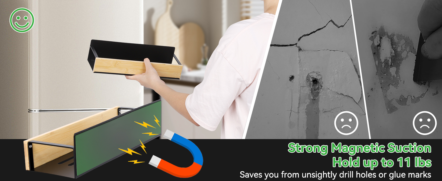 Magnetic Spice Rack for Refrigerator