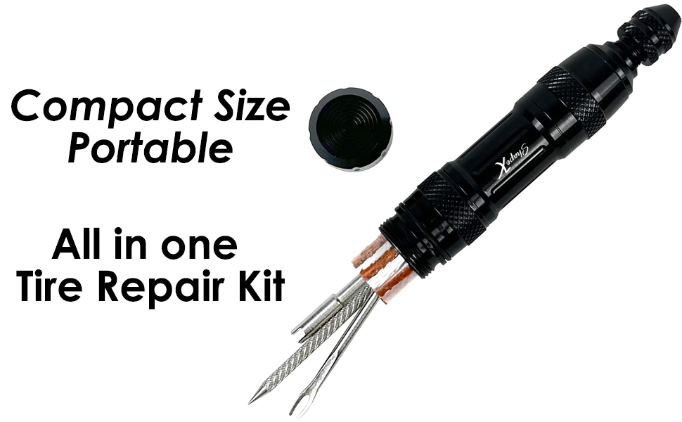 Mountain Bike Tubeless Tire Repair Kit Sealant Plugs CO2 Inflator Trail Emergency Fix Tools Set