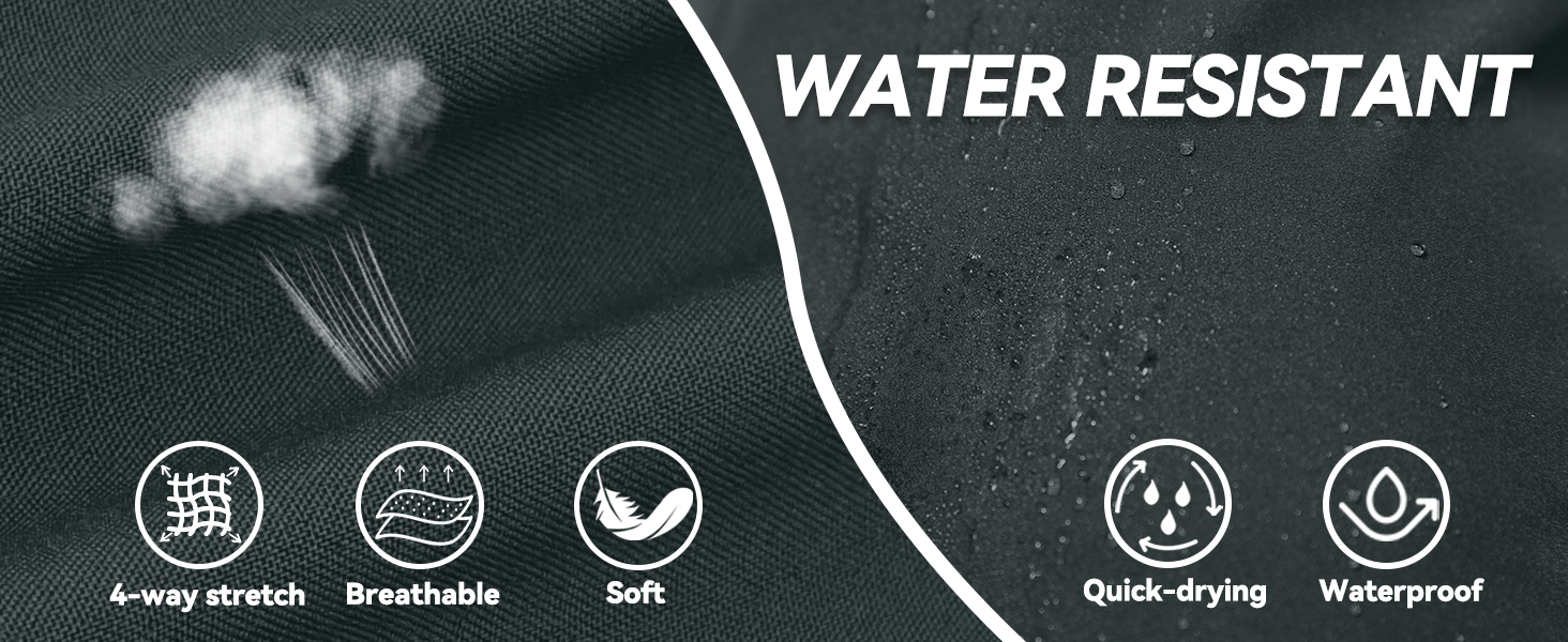 Boyzn men's hiking shorts fabric is quick-drying and waterproof.
