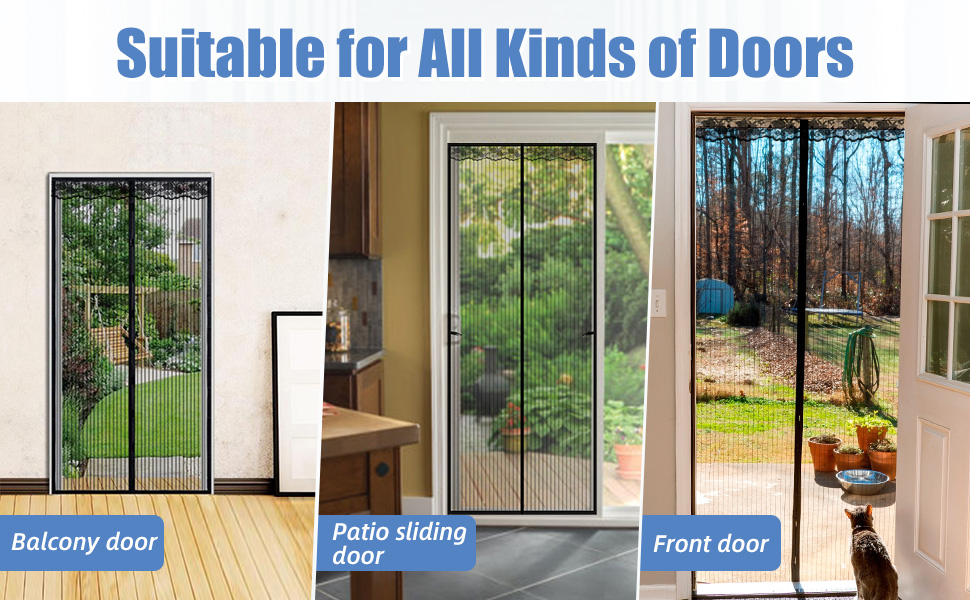 Tuare Fly Screens for Doors, Fly Screen Door with Powerful