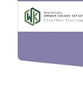 Plastic Cutting Boards for Kitchen, WK Flexible Cutting Board Mats Set of 5, Nonslip Cutting Boar...