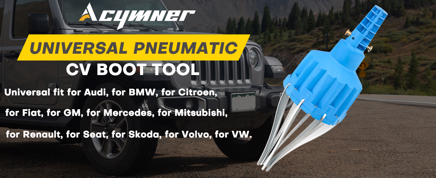 Acymner Universal Pneumatic CV Boot Tool CV Boot Installation Tool CV Axle Puller