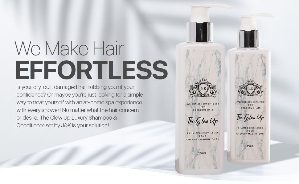 glow up shampoo conditioner set luxury hair types rejuvenate hydrate protect hairs volumize shine