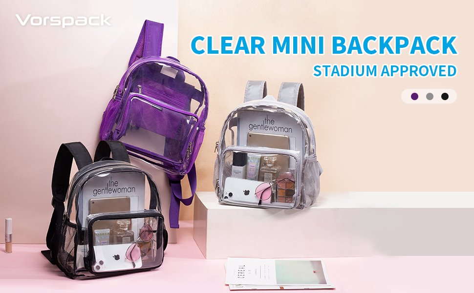 mini clear backpack stadium approved