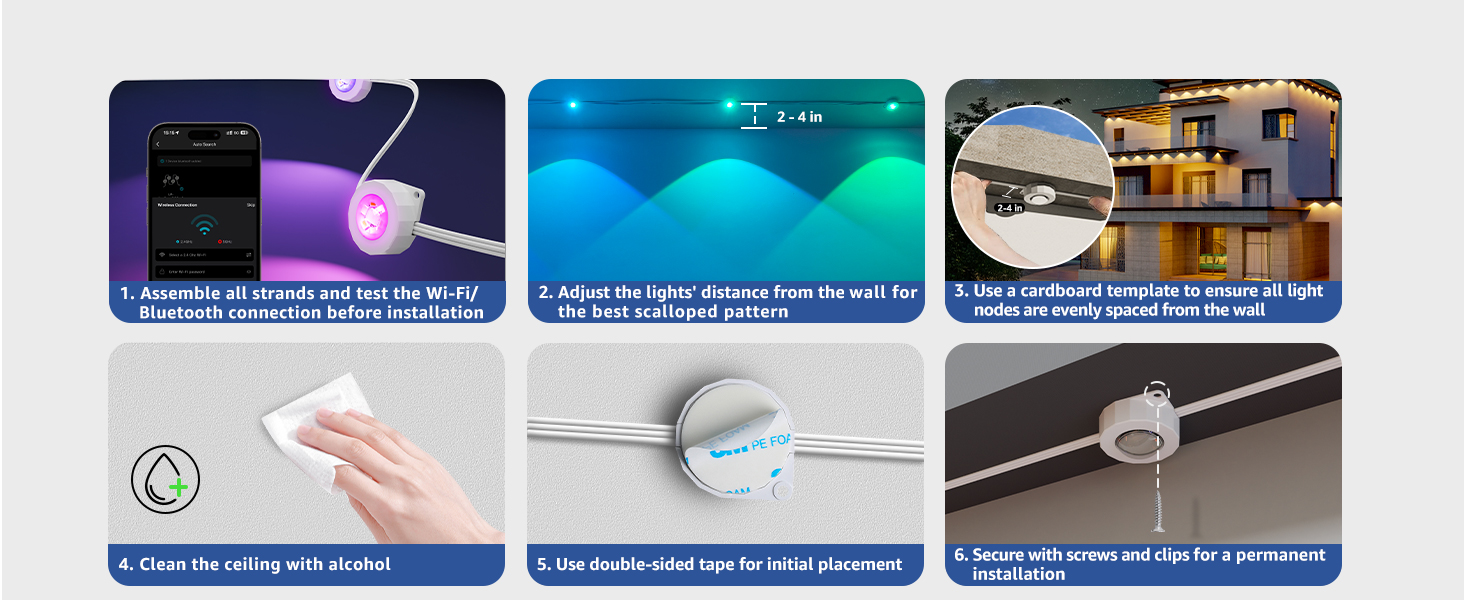 permanent outdoor led christmas lights for house