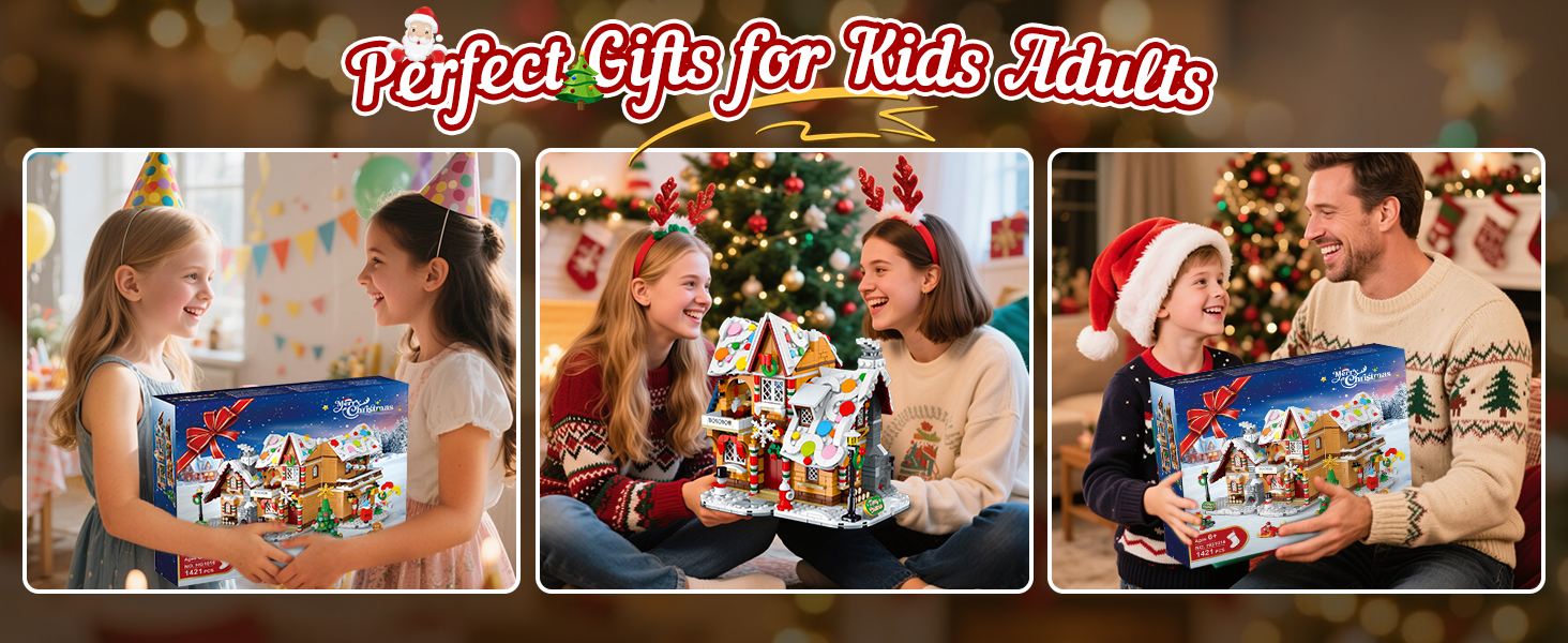 đồ chơi xây dựng làng giáng sinh