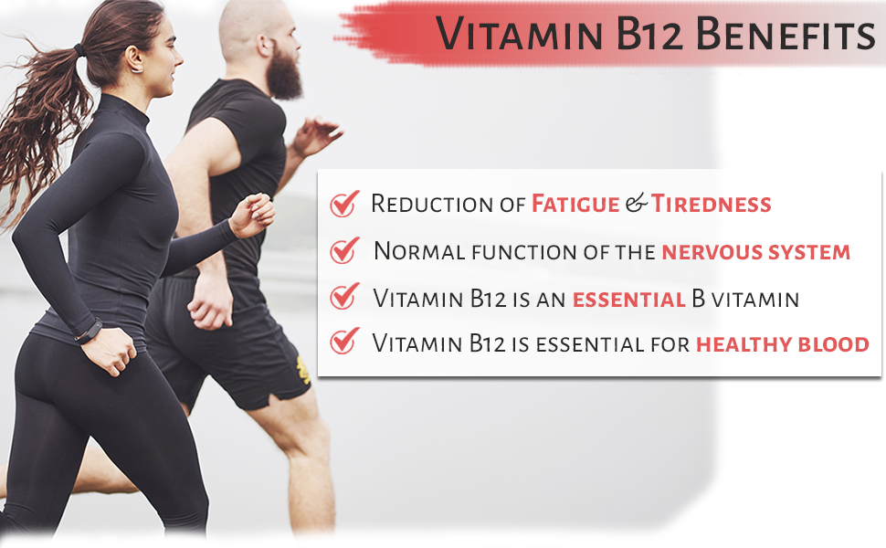 Vitamin B12 Tablets High Strength 1000mcg Vegan B12 Supplement 360 Pure