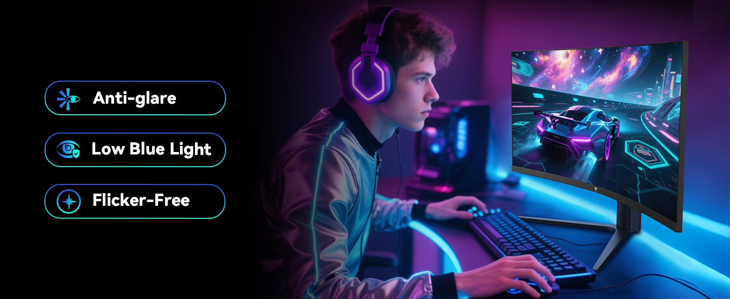 eye care widescreen monitor