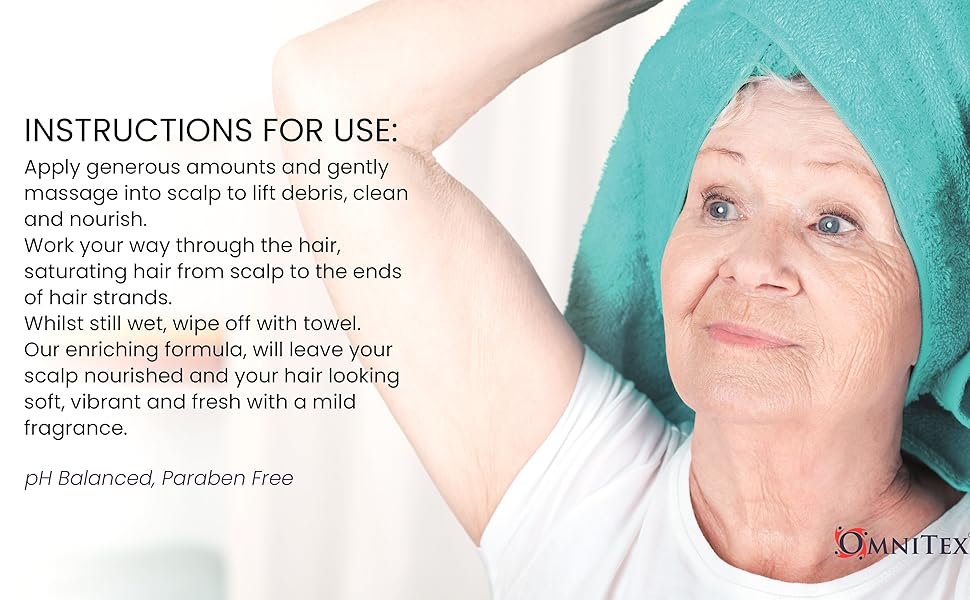 Omnitex Rinse Free Shampoo & Conditioner 500ml With Herbal Extracts