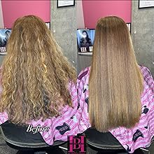 Frizzy Curly Hair Before and After