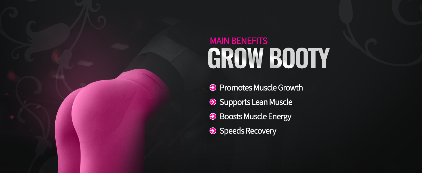 gains in bulk muscle builder powder woman fast workout supplement glute growth gym 